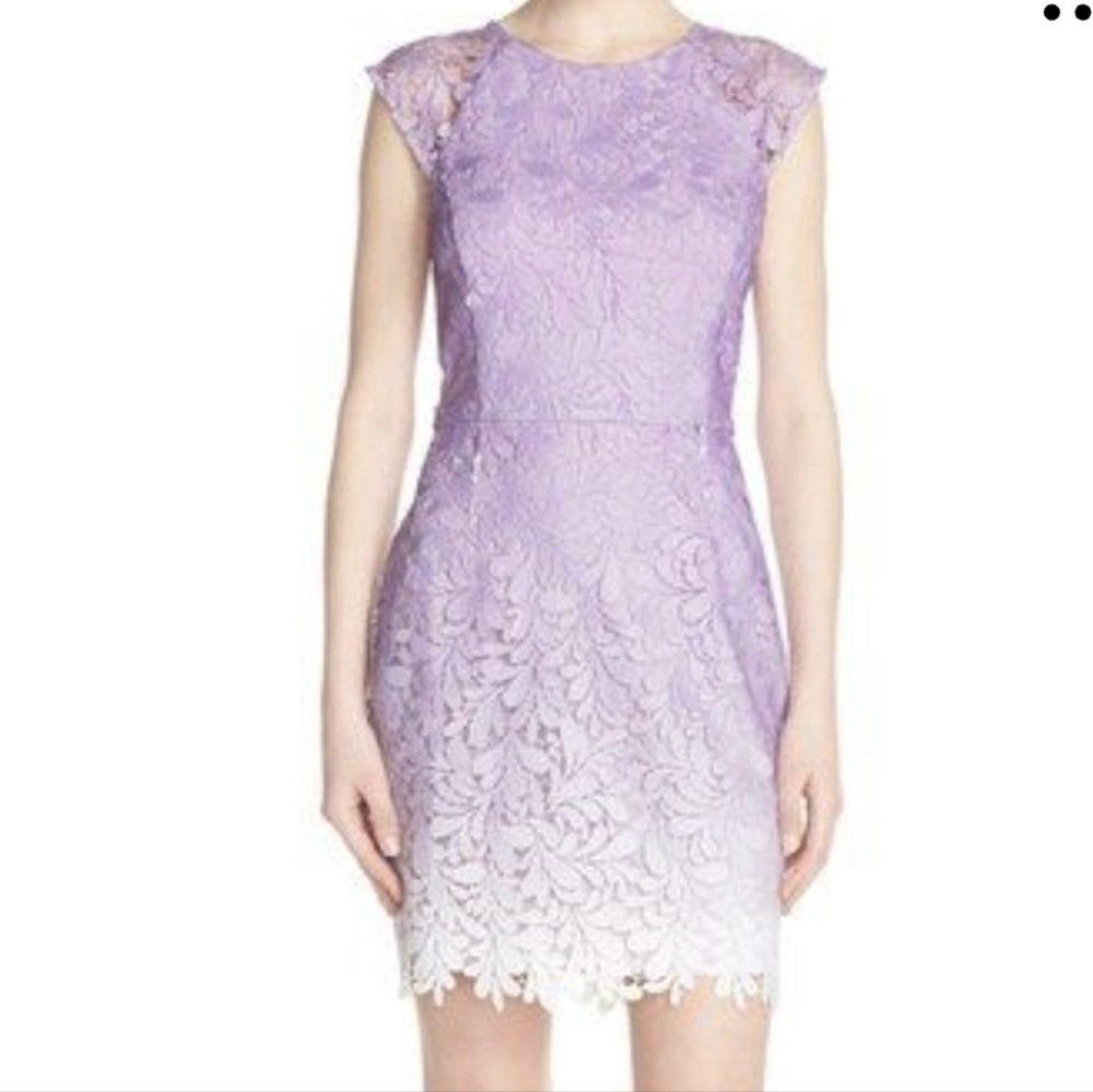 Adelyn Rae Ombre Lace Sheath Dress - Size M (More like a 6)